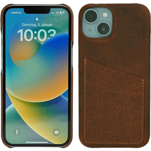 Wachikopa Navlaka za iPhone 12 / 12 Pro, držač za kartice, koža - Full Leather Case iPhone 12/12 Pro slika 1