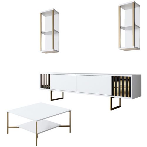 Gold Line - White, Gold White
Gold Living Room Furniture Set slika 13