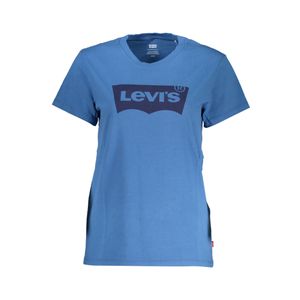 LEVI'S BLUE WOMAN SHORT SLEEVE T-SHIRT