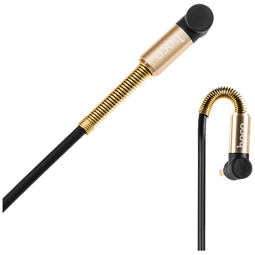 hoco. Audio kabl 3.5 mm, dužina 1.0 metar, crna - UPA02 Spring Audio AUX  BK slika 2
