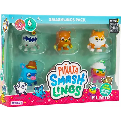 Pinata Smashlings : SMASHLINGS - S1 FIGURICE DELUXE BOX 6PK - sort slika 1