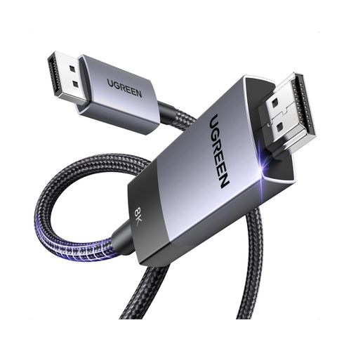 Kabel UGREEN, DispalyPort (M) na HDMI (M), 8K@60Hz/4K@240Hz, 1m, crni slika 1