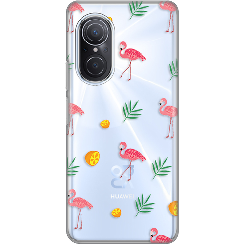 Torbica Silikonska Print Skin za Huawei Nova 9 SE Flamingos slika 1