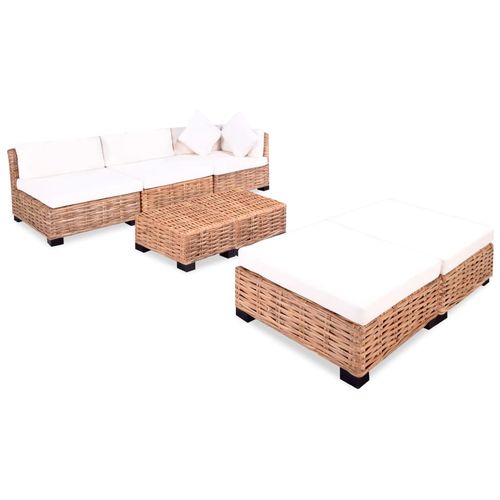 Sofa Set 18 kom Prirodni Ratan slika 47