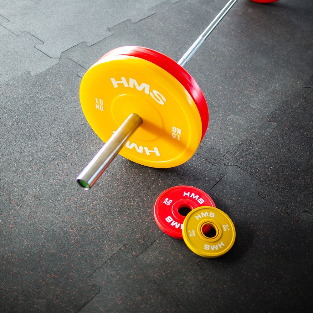 Tpp set pe olimpijskih tehničkih talja 2 x 1,5 - 5 kg (18 kg) hms slika 5