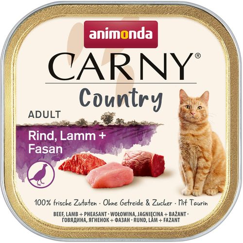 A CARNY COUNTRY MAČKA ADULT GOVEDINA, JAGNJETINA I FAZAN 100g slika 1