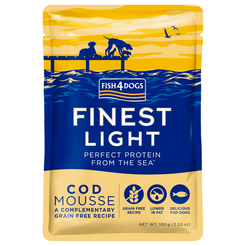 Fish4Dogs Light Cod Mousse - bakalar, 100 g  slika 1