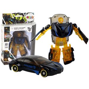 2u1 autić robot plavo-zlatni 1:64