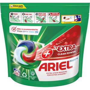 Ariel kapsule tekućeg deterdženta za pranje rublja +Extra Clean Power All-in-1 PODS, 36 pranja