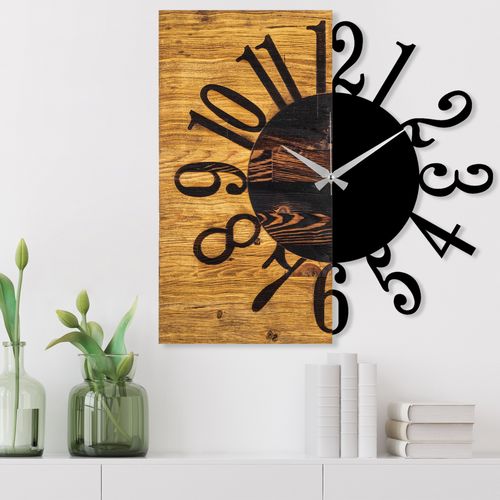 Wallity Ukrasni drveni zidni sat, Wooden Clock 7 slika 1