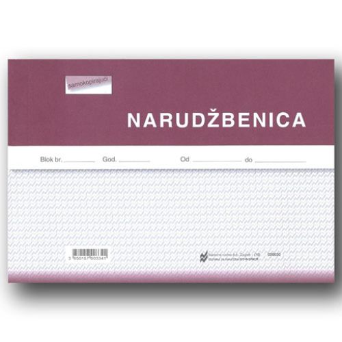 II-3/NCR NARUDŽBENICA; Blok 3 x 50 listova, 21 x 14,8 cm slika 1