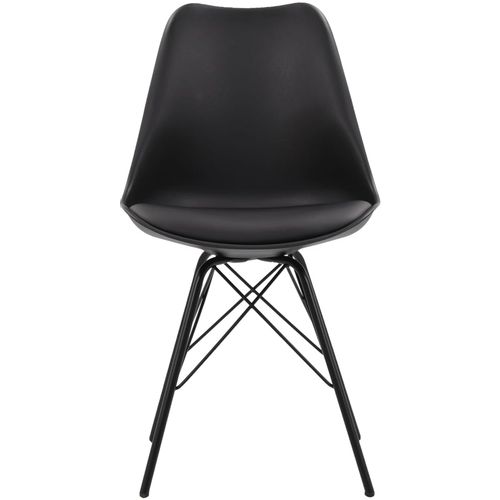 Blagovaonske stolice od umjetne kože 6 kom crne slika 21