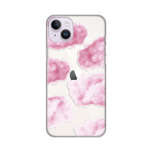 Torbica Silikonska Print Skin za iPhone 14 Plus 6.7 Pink Clouds slika 1