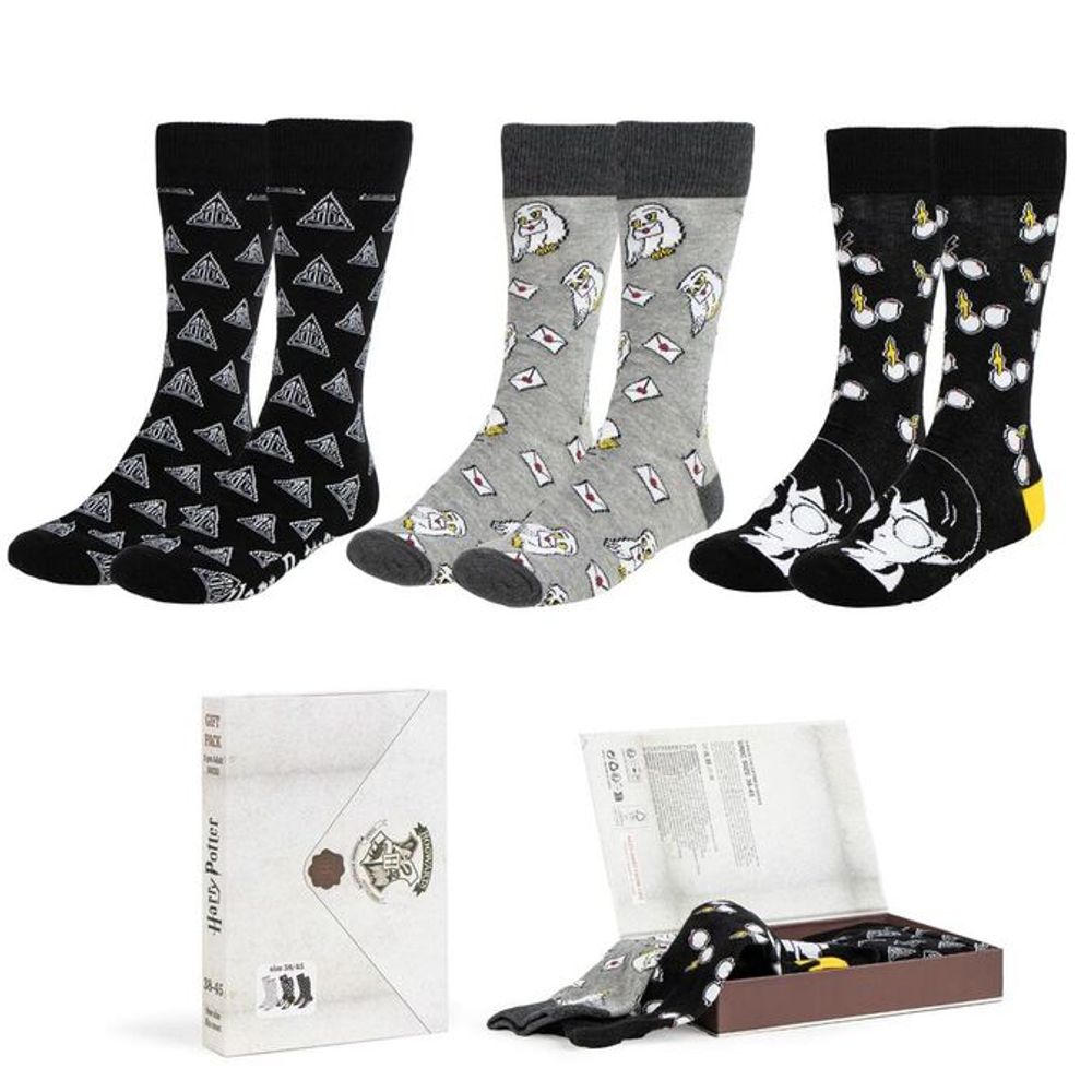 Harry Potter paket 3 čarapa za odrasle slika 3