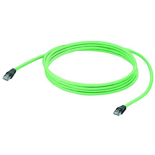 Weidmüller 8829680000 RJ45 mrežni kabel, Patch kabel cat 5, cat 5e SF/UTP 15.00 m zelena vatrostalan, sa zaštitom za nosić 1 St. slika 1
