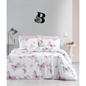 Butterfly White
Purple Ranforce Double Quilt Cover Set