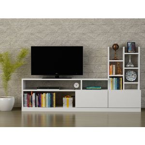 Dolunay - White White TV Unit