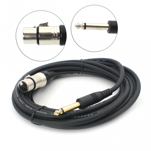 Mikrofonski kabl XLR na 6.3mm JWD-AU20 5m slika 1