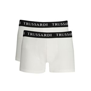 TRUSSARDI MEN'S WHITE BOXER