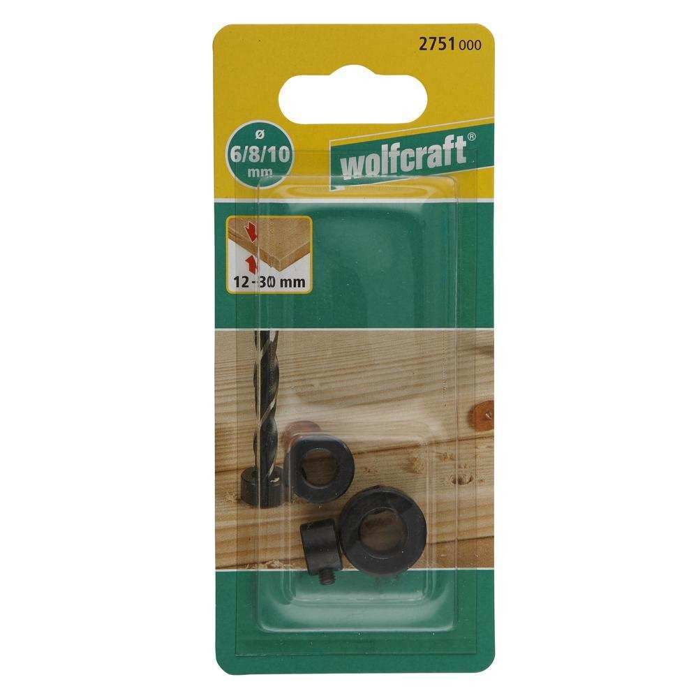 Wolfcraft Graničnik Dubine Bušenja Set fi 6, 8, 10 mm / 3 dijelni - 2751000 slika 4