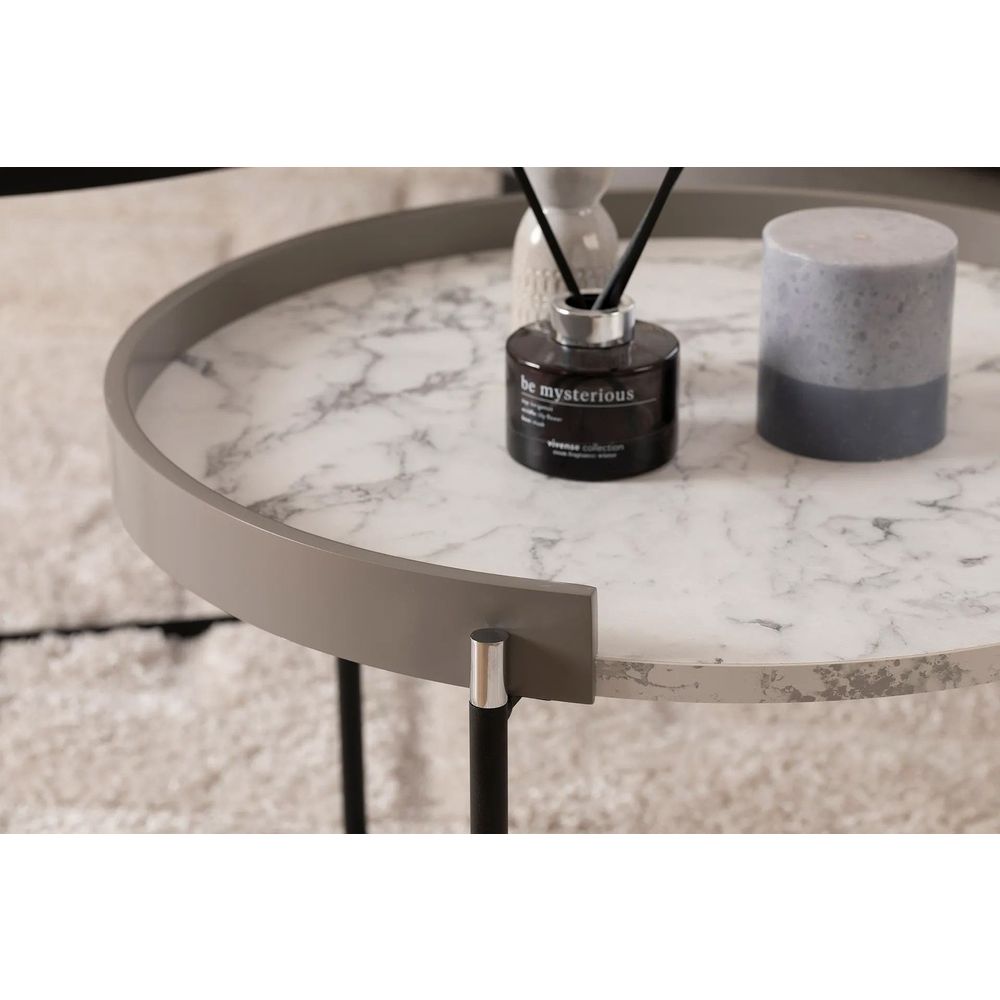 Nesting table Mandy - Set od 2 komada u antracit boji slika 6