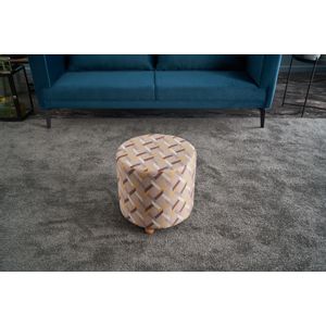 Perla Puf Silindir Multicolor Pouffe