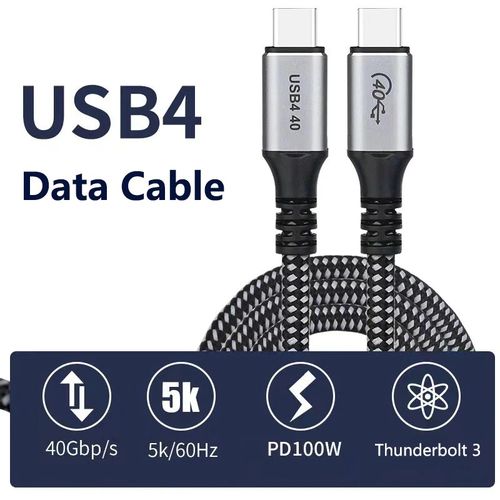USB kabl tip C 1.2m thunderbolt 3 KT-USB4.1.2 slika 1