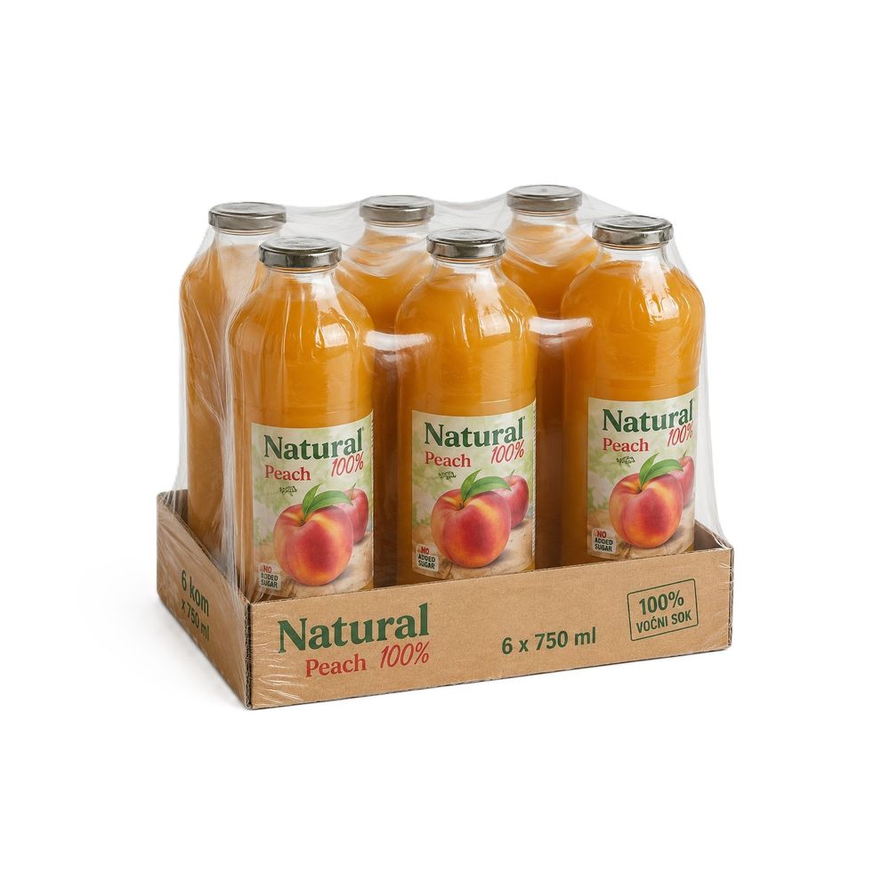 Natural 100% sok Breskva flaša 750ml x 6kom slika 1