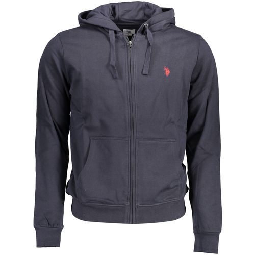 US POLO SWEATSHIRT WITH ZIP BLUE MAN slika 1