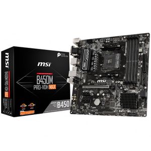 MSI Main Board Desktop B450M PRO-VDH MAX 