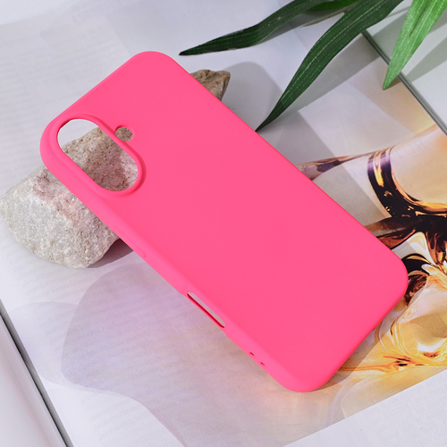 Torbica Teracell Soft Velvet za iPhone 16 6.1 pink slika 1