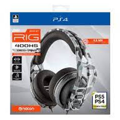 RIG 400HS artic cammo službene Sony Offiicial stereo headset for PS4™/PS5™ žičane gaming slušalice slika 1