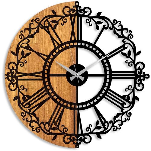 Wallity Ukrasni drveni zidni sat, Wooden Clock - 63 slika 5