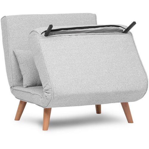 Folde Single - Teddy Fabric - Grey Grey 1-Seat Sofa-Bed slika 9