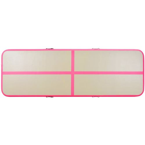 Strunjača na napuhavanje s crpkom 400 x 100 x 10 cm PVC roza slika 29