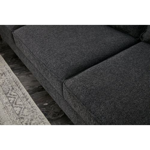 Atelier Del Sofa Kutna garnitura, Antracit Crno, Berlin - Anthracite, Black slika 7