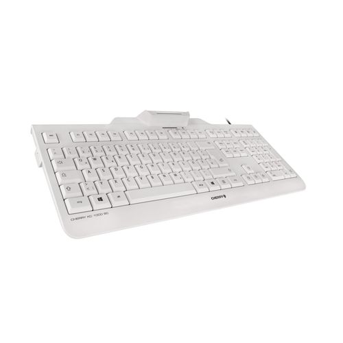 Cherry KC-1000SC tastatura sa čitačem smart kartica, USB, bela slika 2