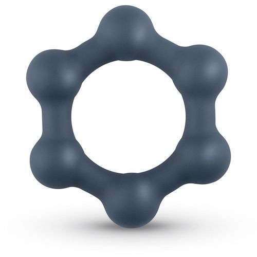 Šesterokutni prsten Hexagon s čeličnim kuglicama slika 1
