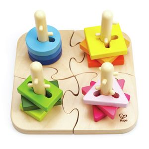 Hape Drveni sorter Creative Peg Puzzle E0411A 