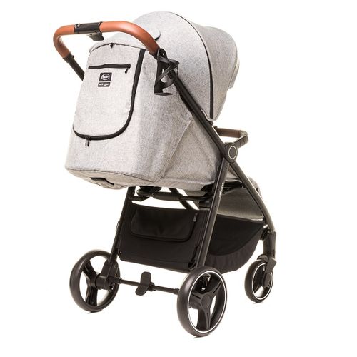 4BABY kolica Stinger - Melange Light Grey slika 6