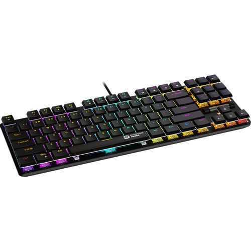 CANYON Cometstrike GK-50, 87keys Mechanical keyboard, 50million times life, GTMX red switch, RGB backlight, 20 modes, 1.8m PVC cable, metal material + ABS, US layout, size: 354*126*26.6mm, weight:624g, black slika 4