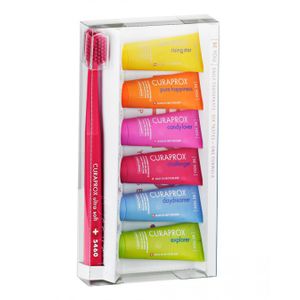 Curaprox BE YOU. zubne paste s četkicom MIX 6 x 10ml + CS 5460