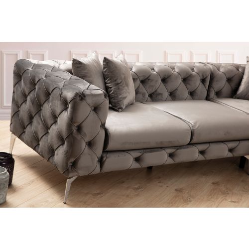 Atelier Del Sofa Kutna garnitura, Antracit, Como Right -Anthracite slika 3