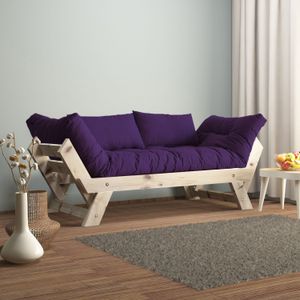Dvosjed sofa CPT8124-210 - boje: Prirodna, Ljubičasti vrt