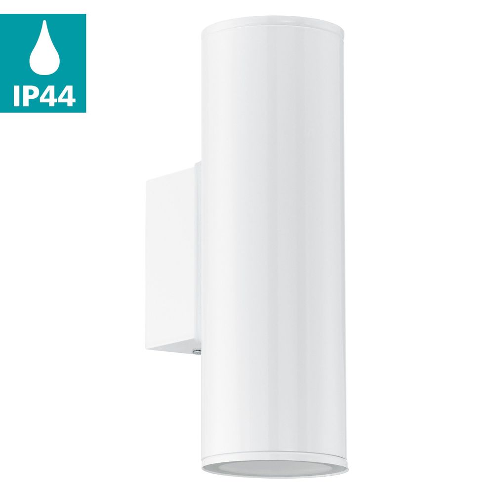 Eglo Riga Vanjska Zidna Lampa - 2x3W LED, Čelik/Bijela slika 3