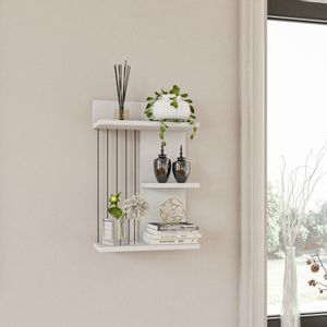 Kinik - White White Wall Shelf