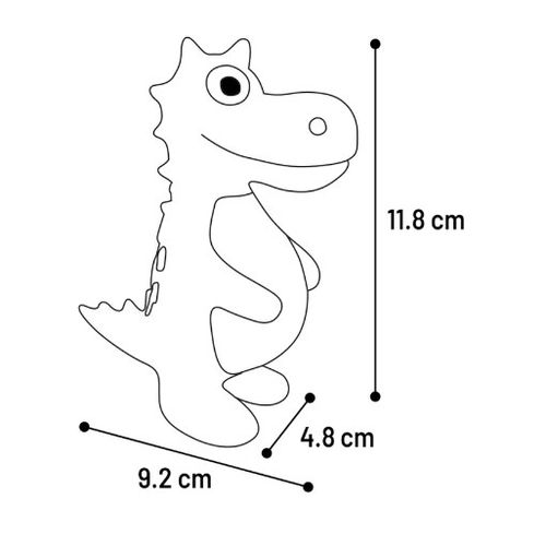 LATEX DINO S - Igračka za pse slika 2