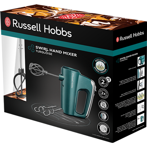 Russell Hobbs Swirl Ručni Mikser Turquoise 25891-56 slika 3