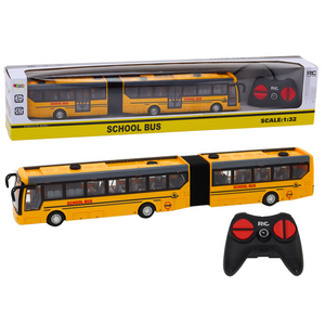 Remote Control Articulated RC School Bus 1:32 Yellow