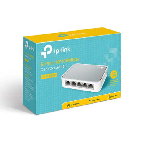 Switch TP-LINK TL-SF1005D 5x RJ45 10 100Mbps plasticno kuciste slika 3